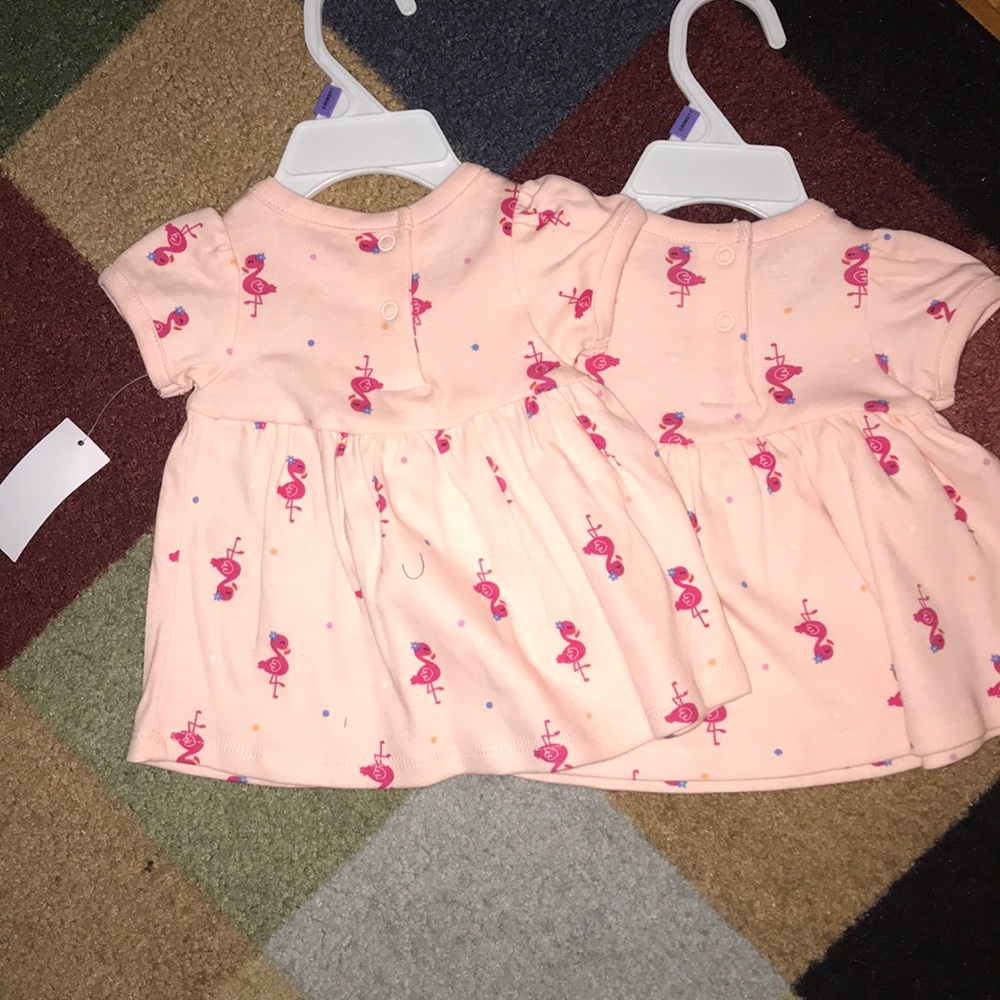 Newborn Flamingo dresses.